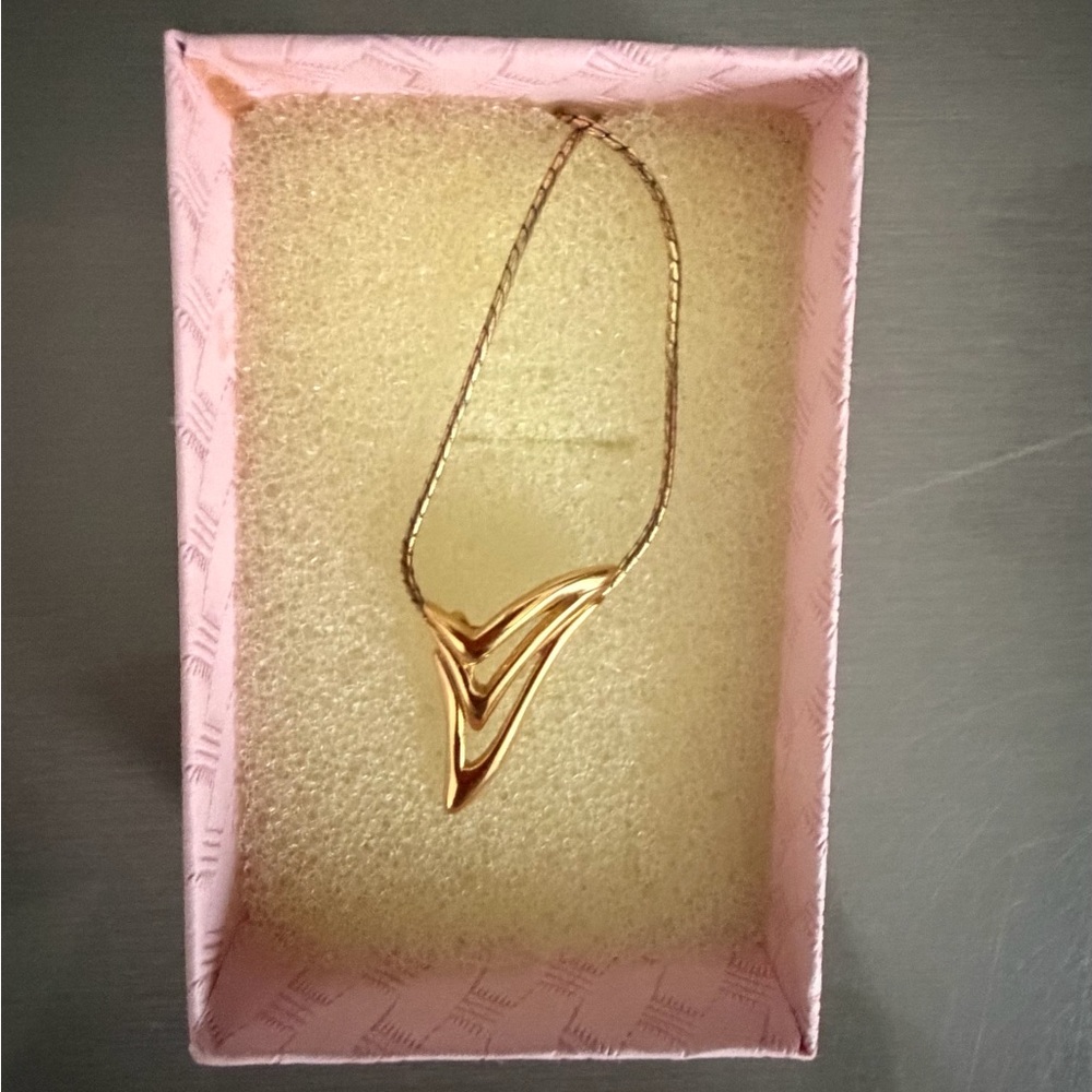 Givenchy Gold V-Shaped Necklace